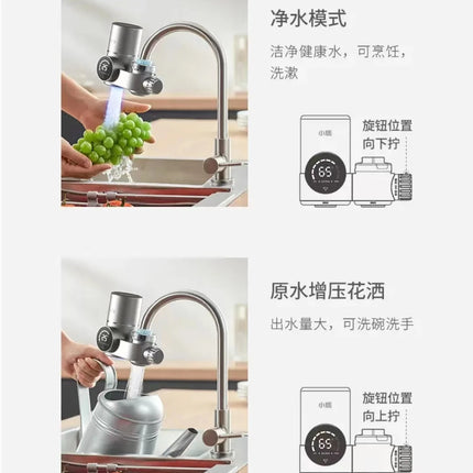 New Youpin Water-power Sterilization Faucet Water Purifier Ultraviolet Deep Sterilization 8-stage Fine Filtration Heating Faucet