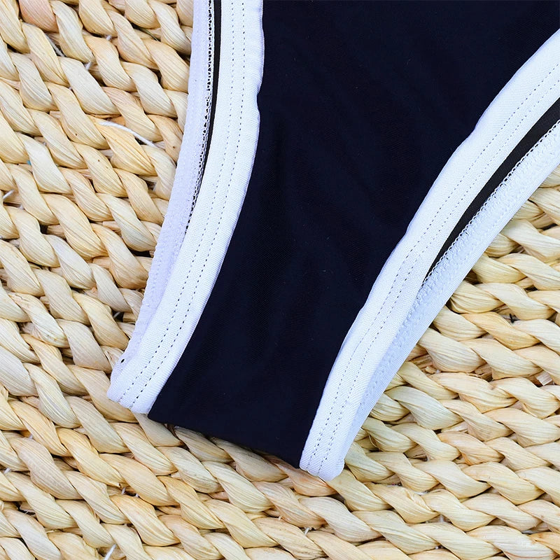 Woman Swimwear 2024 High Waist Bikinis Shorts Women's Swimsuit Luxury Ribbed Two-piece Bathing Suits Summer Bikini Set Swim Suit