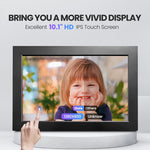 Digital Picture Frame10.1 Inch 32G WiFi Photo Frame 1280x800 HD IPS Touch-screen Auto Rotation Photo Sharing Via APP Decorative