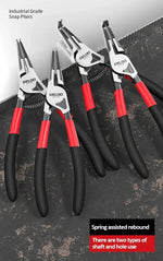 DELIXI ELECTRIC 5-In Circlip Pliers,Needle nose Pliers，Retaining Ring Pliers，for Removing Installing Puller Locking Rings Shafts