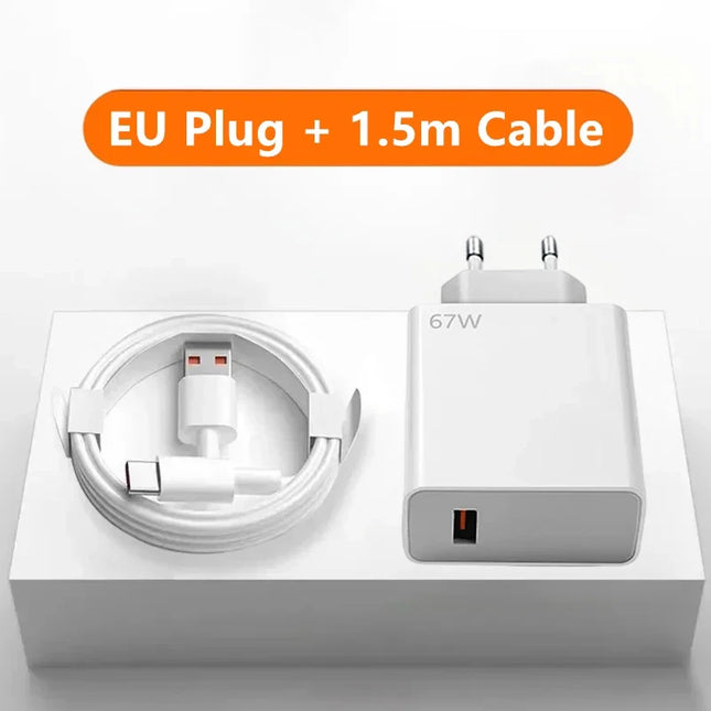 6A Ultra Fast Charger Cable for Xiaomi 15 14 13 12 Redmi Note 10 11T 12T 13 POCO X3 X4 F4 Quick Charging Type C USB Cable Set