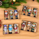 Christmas Nutcracker Soldier Wooden Pendant Xmas Tree Hanging Ornaments 2024 Navidad Decoration for Home 2025 New Year Gifts