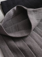 Ezsskj Autumn winter a-line thick short SWEATER Skirt Women  good quality cute pleated mini skirt female elegant  knit skirt