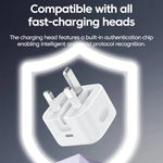 PD25W Type C Super Fast Charging Mobile Phone Foldable Charger For Iphone 17 16 Samsung POCO UK Plug Phone Accessories