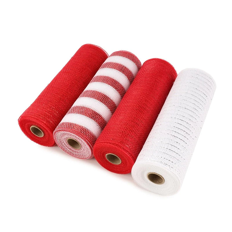 Christmas Crystal Gauze Ribbons 2024 Christmas Tree Decorations for Home Door Wreaths Navidad Noel Gifts Happy New Year 2025