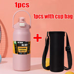 1500ML Stainless Steel Thermo Bottle Portable Thermos Large Capacity Thermo Water Bottle Tumbler Thermoses Outdoor Vacuum Flasks