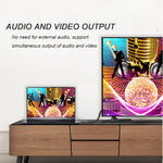 4K DisplayPort to HDMI-compatible Adapter Male DP to Female HDMI-Compatible Cable Converter Video Audio For HDTV PC Projector