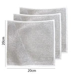 6/10pcs Cleaning products Dishcloth Silver Wire Cleaning Kitchen Cloth Thickened Microfiber Wash Towel Built-in Sponge Ball Rag