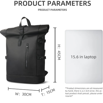 HK Expandable Travel Backpack Men Large Capacity Waterproof 15.6” Laptop Bag Hiking Rucksack Cycling Daypack Bag with USB Port