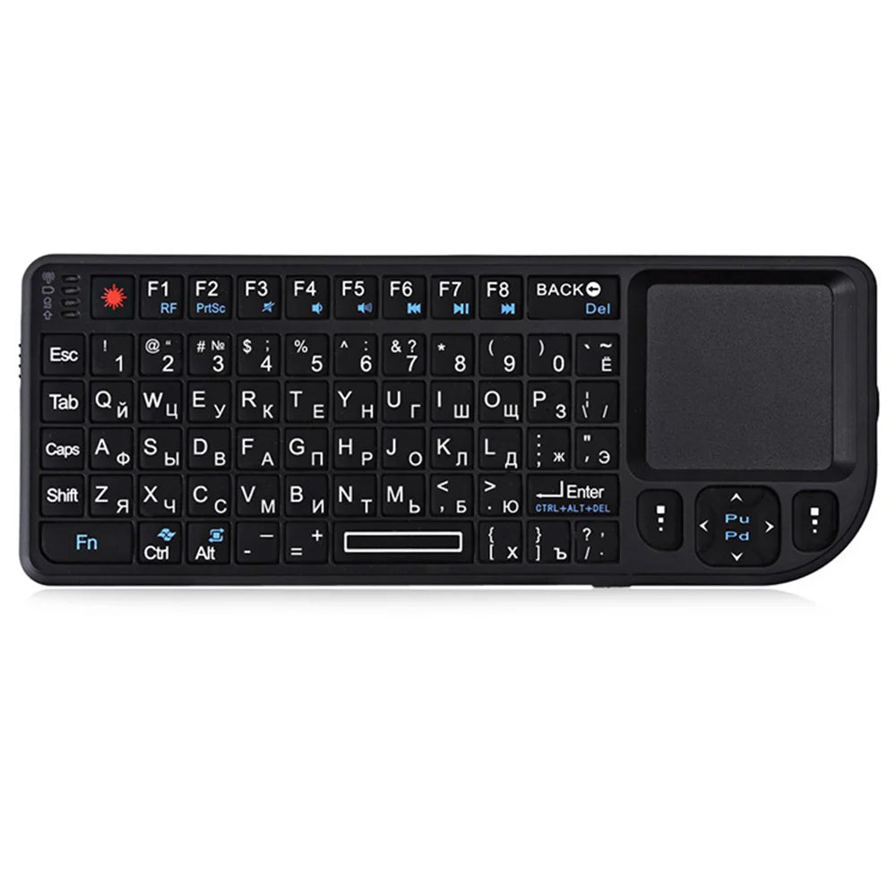 MRSVI A8 Mini Wireless Keyboard 2.4G 7 Color Backlit Touchpad Air Mouse With Infrared Indicator for Android TV Box PC,Office
