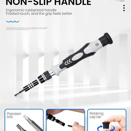 115 in 1Multifunctional Screwdriver Set Computer PC Mobile Phone Equipment Repair Screw Driver Insulation Manual Household Tools