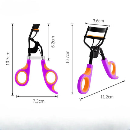 Eyelash Curler with 10pcs Replacement Pads Women Professional Eyelashes Curling Tweezers Clips Lasting Eyes Makeup Beauty Tools