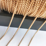 No Fade 2Meters Stainless Steel Chains for Jewelry Making DIY Necklace Bracelet Accessories Gold Chain Lips Beads Beaded Chain