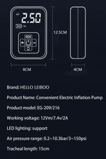 1pc Wireless Car Air Compressor Air Pump Electric Tire Inflator Pump for Motorcycle Bicycle Boat AUTO Tyre Balls Inflatable