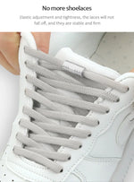 1Pair Elastic Tieless Shoelaces Shoe Laces No Tie Shoelace for Kids and Adult Sneakers Quick Lazy Metal Lock Laces Shoe Strings