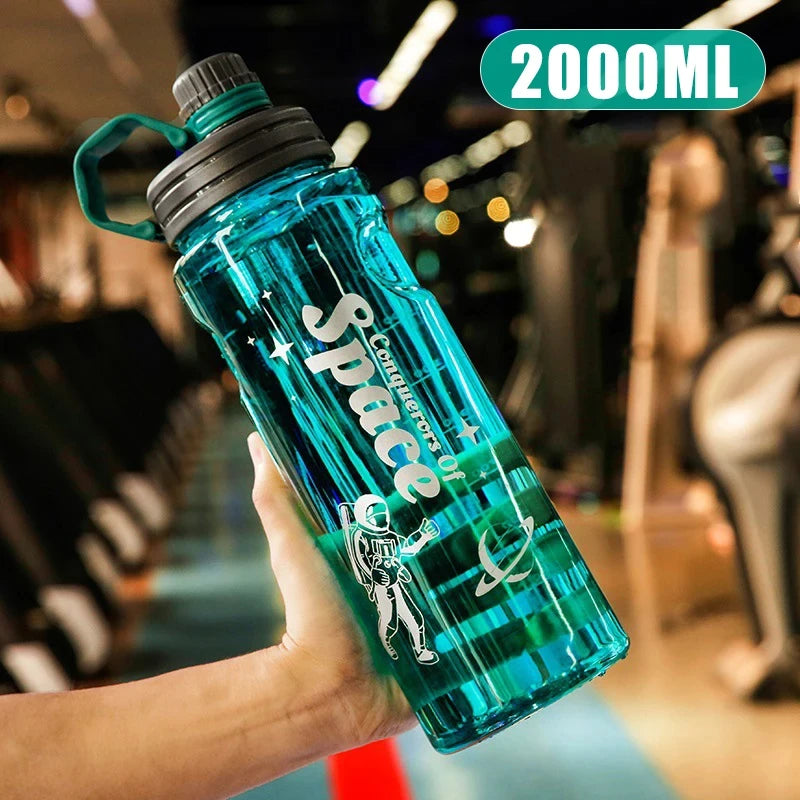 2L 3L Large Capacity Sport Water Bottle With Filter Eco-Friendly Plastic Water Cup Portable Fitness Drink Bottle Kettle BPA Free