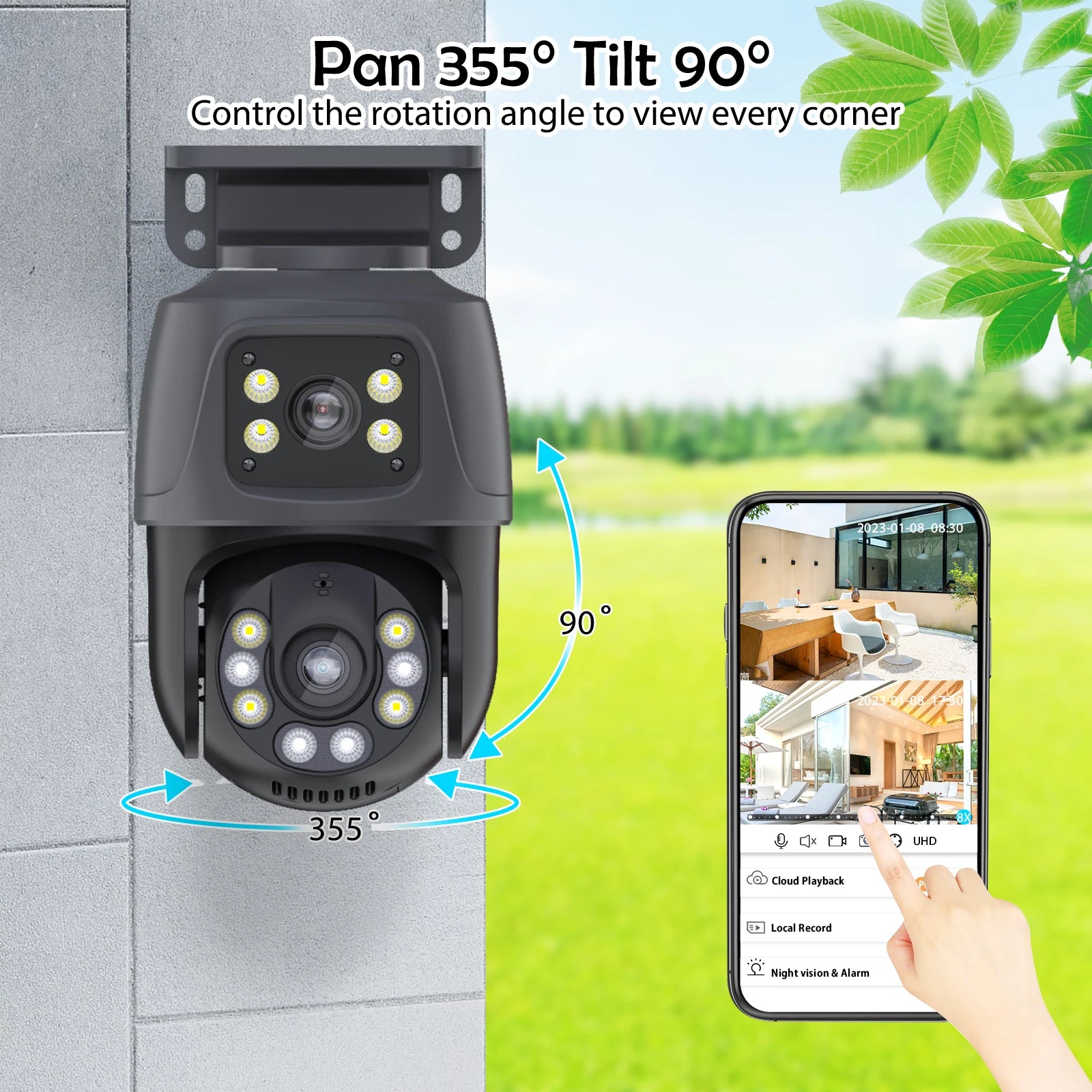 XMEYE Waterproof 6MP HD POE Surveillance Camera System Dual Lens PTZ WIFI IP Home Security 4CH 8CH POE NVR Video H.265 CCTV Kit