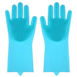 Pet Grooming Cleaning Gloves Dog Cat Bathing Shampoo Glove Scrubber Magic Dishwashing Cleanner Sponge Silicon Hair Removal Glove