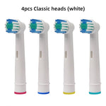 4/8PCS Replacement Brush Heads for Oral B Electric Toothbrushes Floss Cross Action 3D Pro White Precision Standard Daily Clean