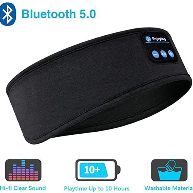 2024 Bluetooth Earphones Sports Sleeping Headband Elastic Wireless Headphones Music Eye Mask Wireless Bluetooth Headset Headband