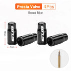 4pcs Black-Presta