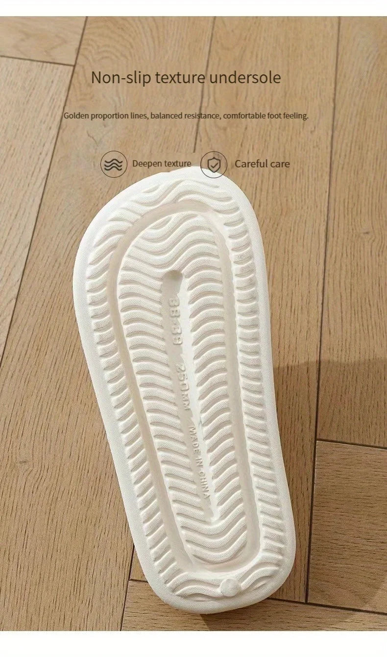 Fun Comfortable Women's SLippers Chic Cartoon Kawaii Cat Print Slides Slip-on Bathroom EVA Flat Heel Indoor Summer Fashion