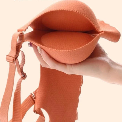 2025 New Extreme Push Up Bra 8cm Pads Small Bust Double Cup Padding Wireless Adjustable Plunge Bra Seamless Lift & Natural Shape