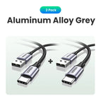 Metal Grey---2 Pack / 2m / brazil