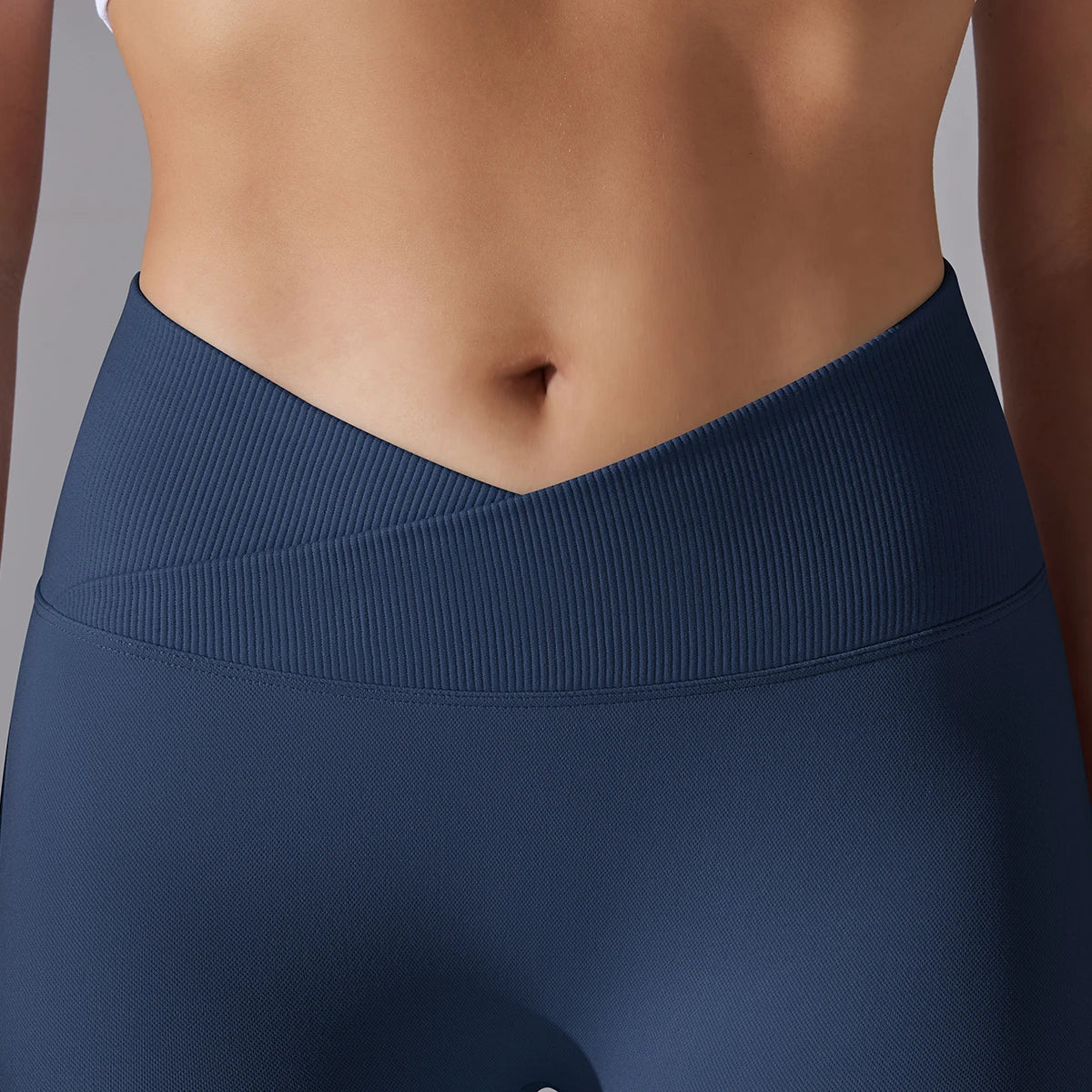 Crossover Waist Women Yoga Leggings Hips Lifting Gym Leggings Seamless Sport Pants High Waist Fitness Leggings Workout Running