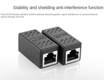 New RJ45 Connector Cat7/6 Ethernet Adapter Gigabit Interface Network Extender Convertor For Extension Cable Female to Female
