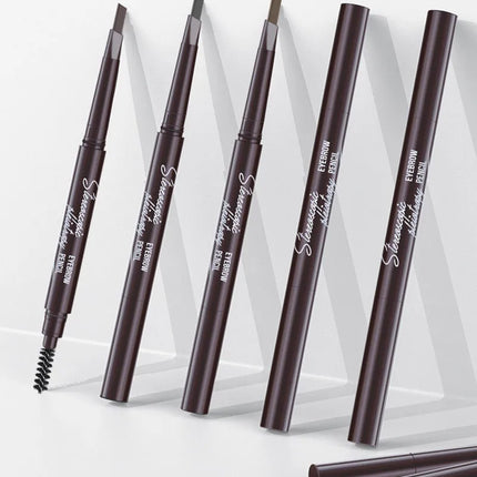 5 Colors Eyebrow Cosmetics Pencil Waterproof Double-headed Eyebrow Tattoo Natural Long Lasting Makeup Paint Eyebrow Pencil