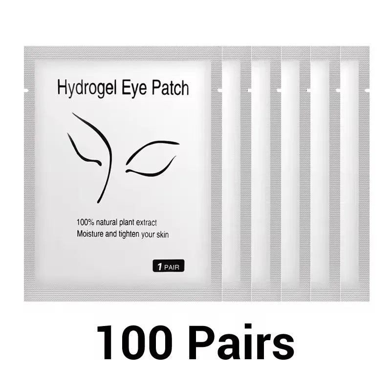50 Pieces Of Hydrogel Eyelash Patch Grafting Eyelashes Isolating Pad Eyelash Patch Beauty  Moisturizing Eye Mask for Long-lastin
