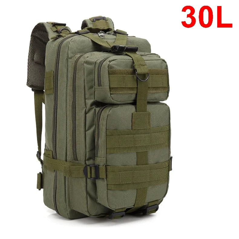 QT&QY 30/50L Tactical Backpacks Man Traveling Bags Survival Outdoor 3P Assault Pack EDC Molle Pack hiking Trekking Hunting Bag