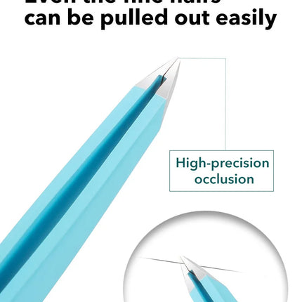 Eyebrow Tweezer Colorful Hair Beauty Fine Hairs Puller Stainless Steel Slanted Eye Brow Clips Removal Makeup Tools