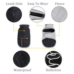 Reversible Pet Jacket Coat Warm Windproof Puppy Clothes Reflective Winter Fleece Dog Outfit For Small Medium Dogs French Bulldog