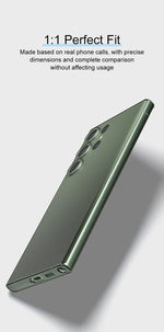 UltraThin 0.3mm shockproof transparent Outer case For Samsung Galaxy S24 Ultra Plus Solid Color Clear Frosted Matte PP Hard Case