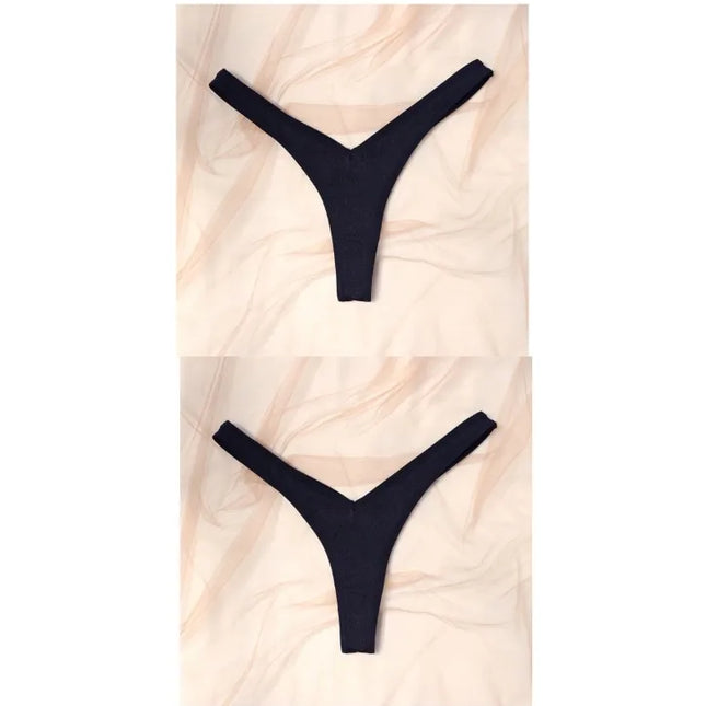 Sexy Simple Low Waist Briefs Women's Wholesale Thong New Hip Lifting Pants In Europe And America