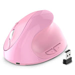 JOMAA Rechargeable Vertical Mouse Wireless USB 2.4G Right Hand Ergonomic Mice for Computer Laptop Gaming Mouse