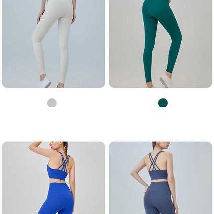 2 Piece Yoga Clothes Women's Tracksuit Athletic Wear Pilates Fitness Suit Gym Workout Push Up Clothes Sports Bra Leggings Suit