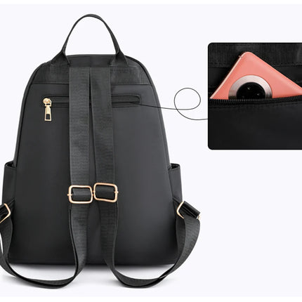 Fashion Bagpack Women High Quality Nylon Backpacks Female Big Travel Back Pack Large School Bags for Teenage Girls Shoulder Bag