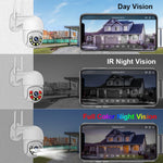 Smar 3MP Wireless CCTV Security Camera System PTZ Wifi Camera Outdoor Surveillance Camera Kit  Alarm 8CH NVR WIFI Camera Set