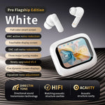 New Full Touch Screen Headphones ANC Bluetooth 5.4 Noise Cancelling Earphones HiFi Stereo Wireless In-Ear ENC Earbuds With Mic