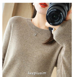 Women Sweater O-neck Autumn Winter BasicPullover Warm Casual Pulls Jumpers Korean FashionSpring Knitwear Bottoming Shirt 2023