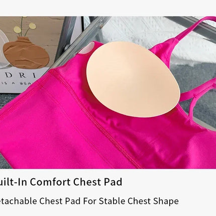 Fashion Sexy Cross Back Small Sling Yoga Underwear Women Breathable Shockproof Gym Fitness Running Sport Crop Tops Athletic Vest