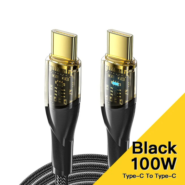 Essager 100W USB C To USB C Cable PD Fast Charging Charger Wire Cord For Macbook iPad Samsung Huawei Xiaomi POCO 5A Type C Cable