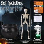 Sets Witch Cauldron Decoration With Magic Levitation Potion Bottle And Atomizer Dark Plastic Magic Basin Suitable for Halloween