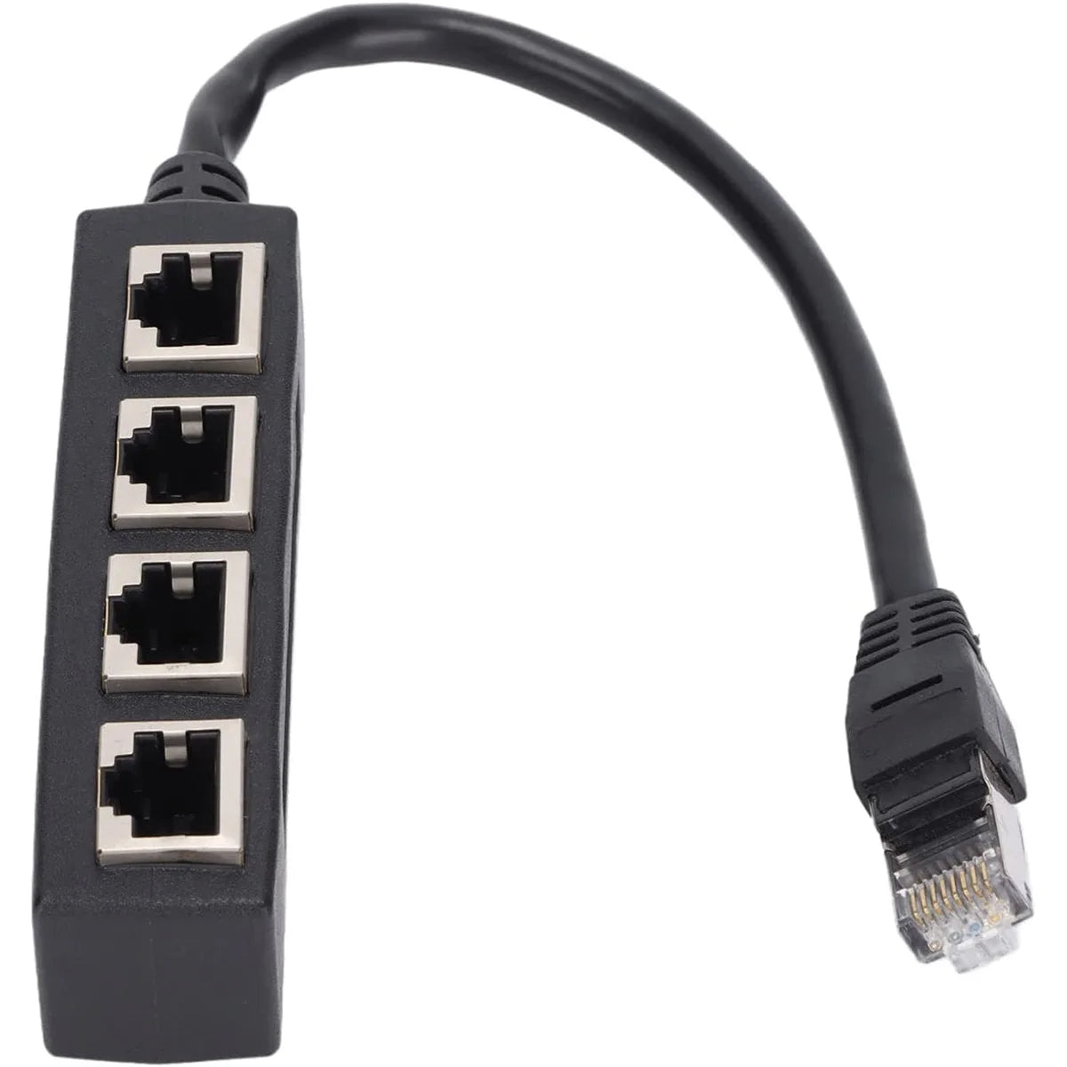 Ethernet Splitter, RJ45 1 Male to 4 x Female LAN Ethernet Splitter Adapter Cable Suitable Super Cat5,Cat5e,Cat6,Cat7 LAN Adapter