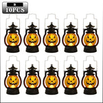 Halloween Pumpkin Ghost Face Lamp Portable Skull Decoration Light for Bar Party Table Atmosphere Prop Halloween Decor Use