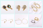 8/10MM 18K Gold Plated Brass Metal Hollow Beads Caps Flower Caps For Beads For DIY Beading Jewelry Making Supplies Wholesale