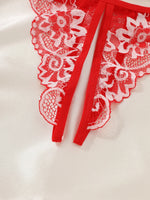 Women Sexy Lingerie Bra Thongs Sets Ultrathin Lace Lingerie Set Temptation Erotic Open Bra Crotchless Outfits For Pretty Girls